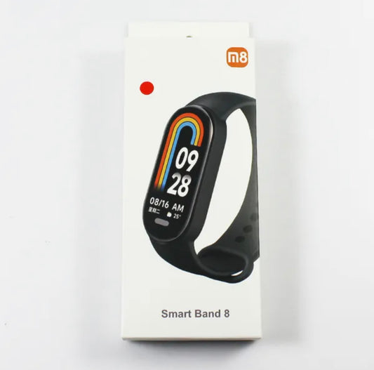 Pulsera de reloj inteligente M8 Monitoreo de presión arterial de frecuencia cardíaca a prueba de agua